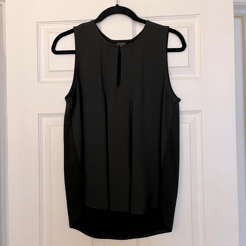 Women business causal black sleeveless top